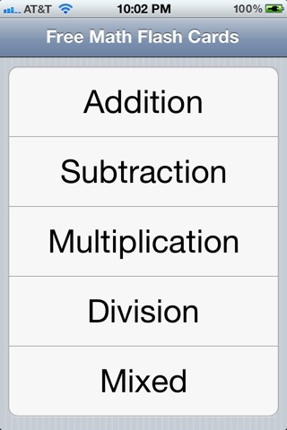 Free Math Flash Cards screenshot 3