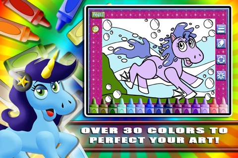 My Pony Coloring Book for Girls FREE - Paint Magic Pretty Little Ponies screenshot 4