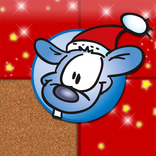 Weihnachtsmaus Schiebepuzzle - Spannendes Puzzle-Spiel mit lustigen Weihnachtsmotiven