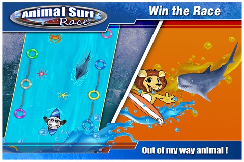 Animal Surf Race -  Panda & Friends Crazy Surfing Sports Fun screenshot 3