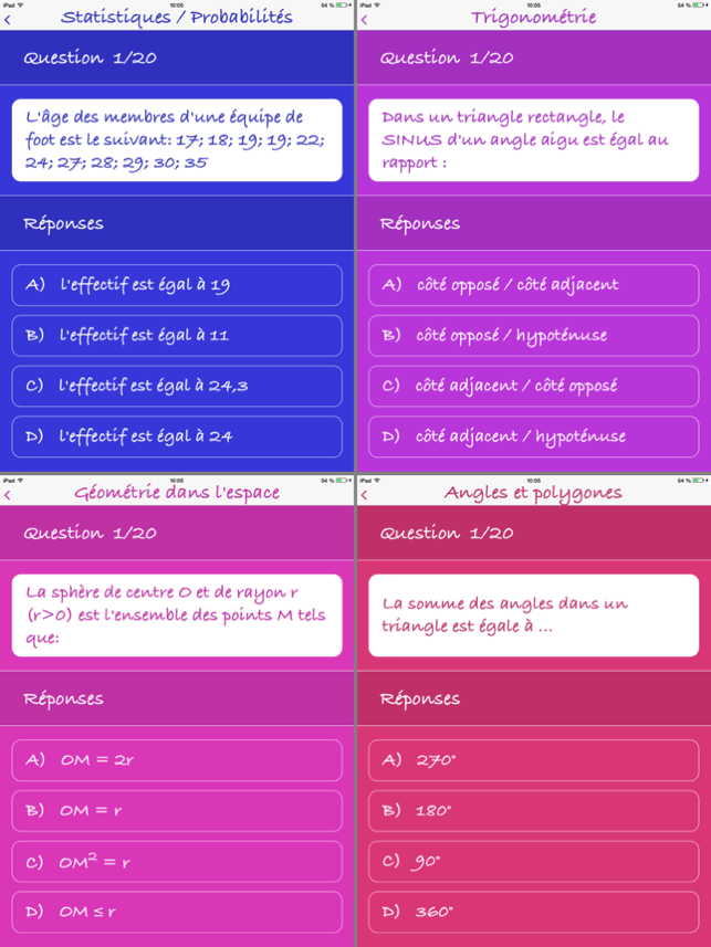 Maths Quizz 3eme(圖3)-速報App