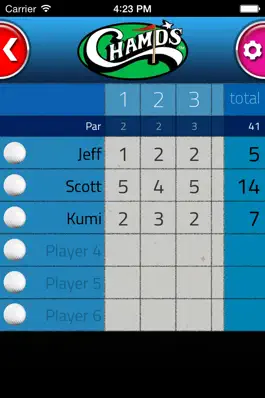 Game screenshot Champs Entertainment Complex Mini Golf Scorecard hack