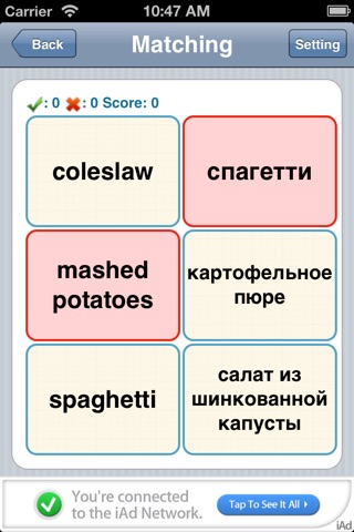 English - Russian Flashcards screenshot 4