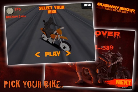 Subway Biker - Ninja on the Run screenshot 2