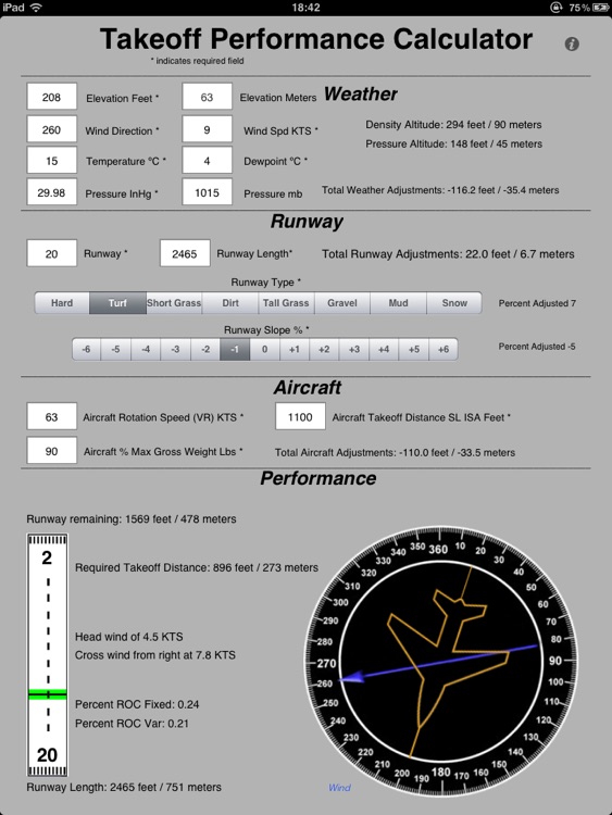 Takeoff Calc HD