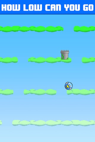 Blue Bird Fall - Flappy Drop Down screenshot 2