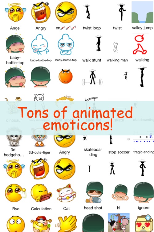 ALL 2D&3D Animations+Emoji PRO For MMS,EMAIL,IM!