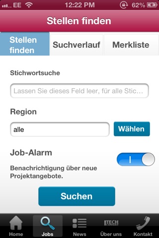 iTech jobs screenshot 2