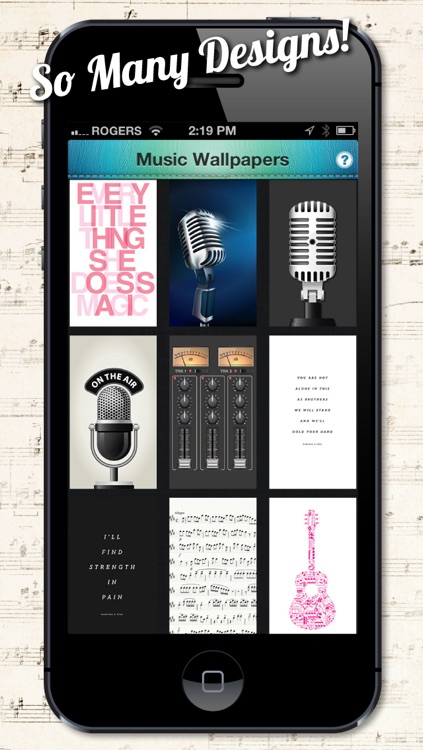 Music Backgrounds, Wallpapers and Themes for Musicians and Artists screenshot-4