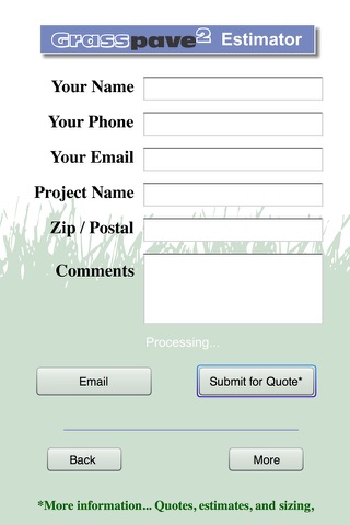 Grasspave2 Estimator screenshot 2