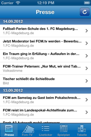 FCMagdeburg screenshot 2