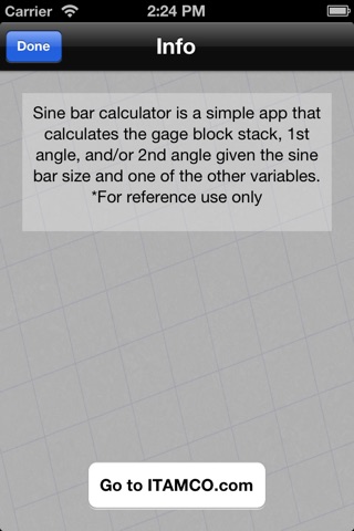 Sine Bar Calculator screenshot 2