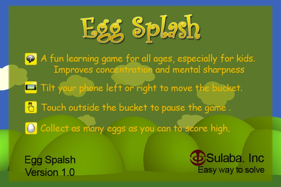 Egg Splash - Touch & Catch Focus Game App for iOS screenshot 2