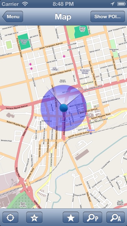 Zimbabwe Offline Map - PLACE STARS