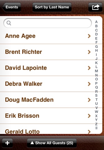 Guest List Organizer Lite screenshot 3