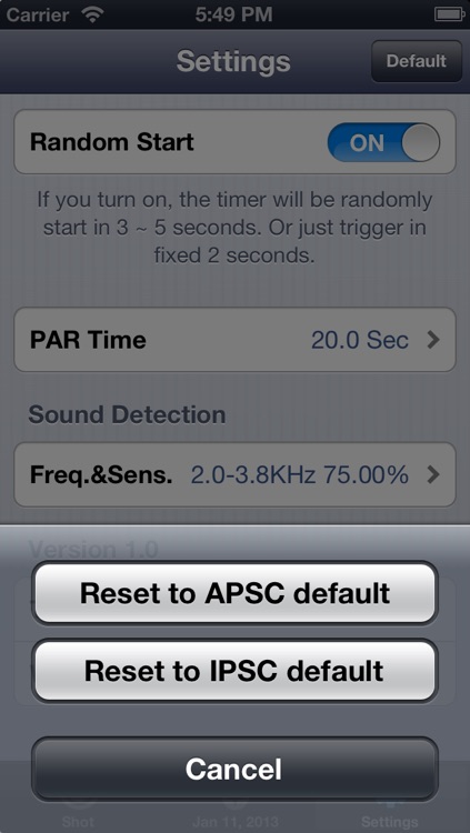 AIPSC Shot Timer (High performance shot timer) screenshot-4