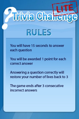 Trivia Challenge Lite