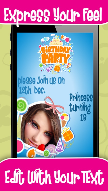 Birthday Invitation Cards screenshot-3