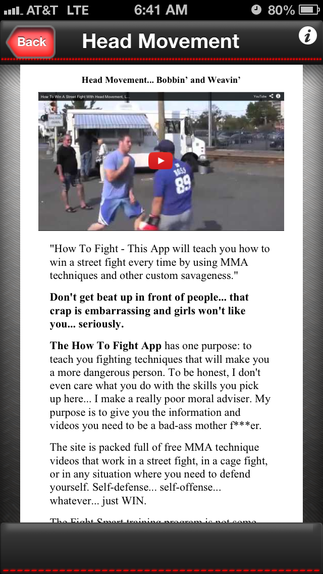 How to cancel & delete How To Fight - Learn To Street Fight using MMA from iphone & ipad 1