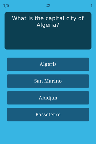 World Capitals Quiz - Geography Trivia Game about All Countries and Capital Cities on the Globe screenshot 2