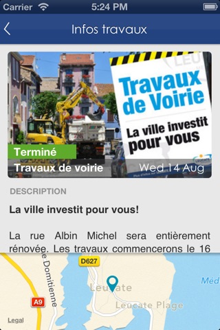 Info Travaux - Leucate screenshot 3