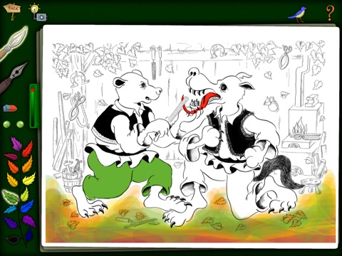 Capra cu Trei Iezi - Carte de colorat pentru copii - FREE screenshot 4