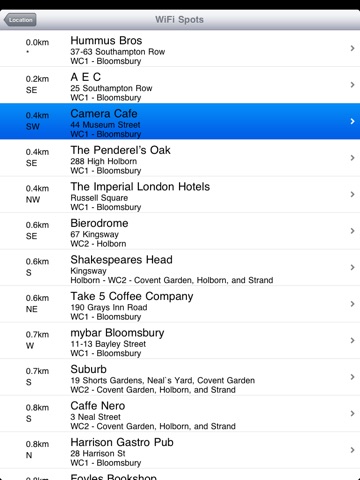 London Free WiFi for iPad screenshot 2