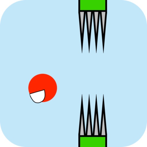 Flappy Red Ball - Bouncing Through Spikes iOS App