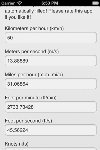 Easy Speed Converter screenshot 3