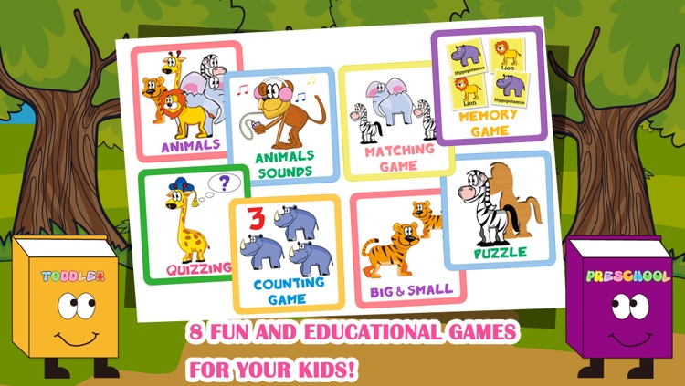 Animals Toddler Preschool FREE -  All in 1 Educational Puzzle Games for Kids