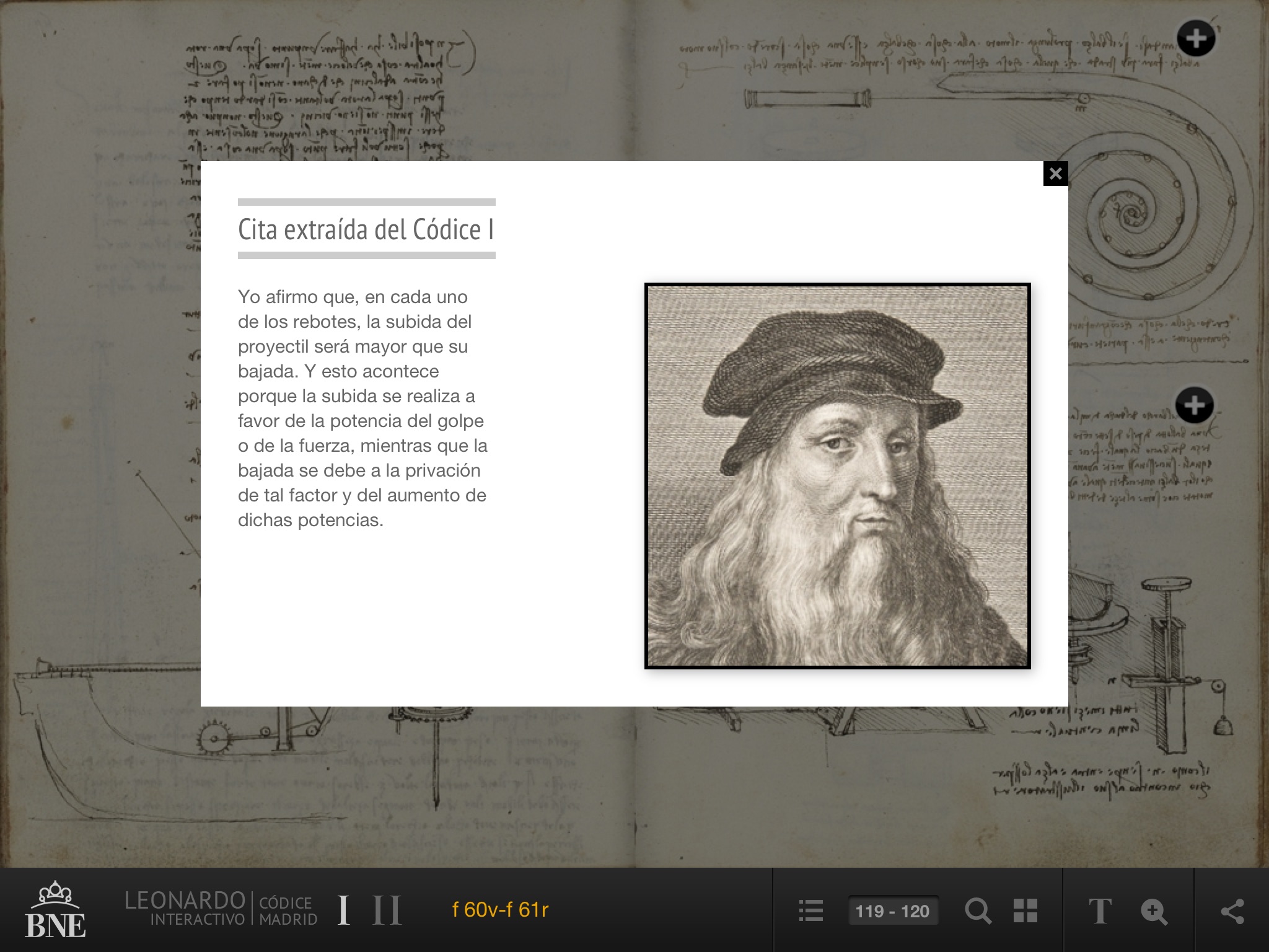 Leonardo Interactivo - Códices Madrid de la BNE screenshot 2
