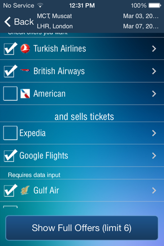 Скриншот из Muscat Airport (MCT) Flight Tracker air radar Gulf Oman