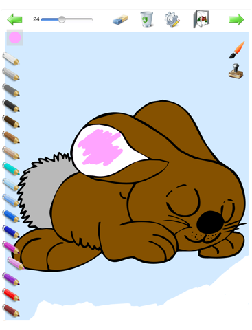 Livre de coloriages pour iPad - Pour tous les goûts et tous les âges avec de nombreux crayons de couleur, de multiples formes de pinceau et des autocollants screenshot 3