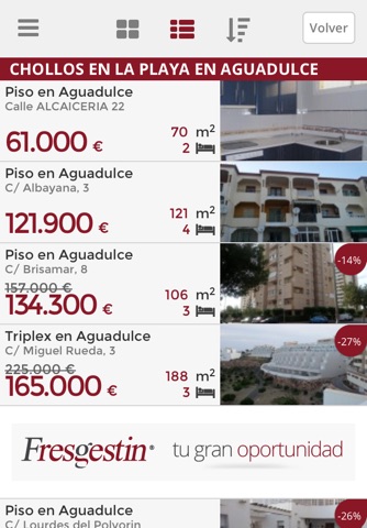 Fresgestin.com, Chollos de Bancos, Chollos de Playa, Pisos y Casas screenshot 2