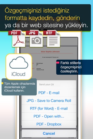 Resume Mobile Pro - design & share professional PDF resume on the go screenshot 3