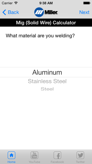 Miller Weld Setting Calculator on the App Store