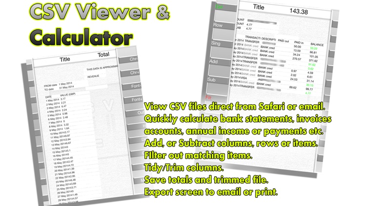 CSV Viewer & Calculator