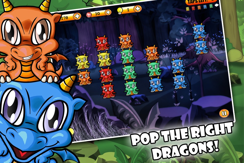 Dragon Poppers HD - Free Creatures Match & Crazy Power Puzzle Game screenshot 2