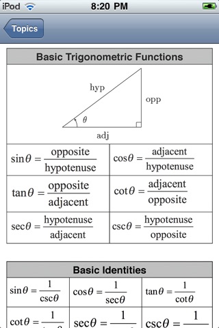 Math Formula CheatSheet screenshot-3