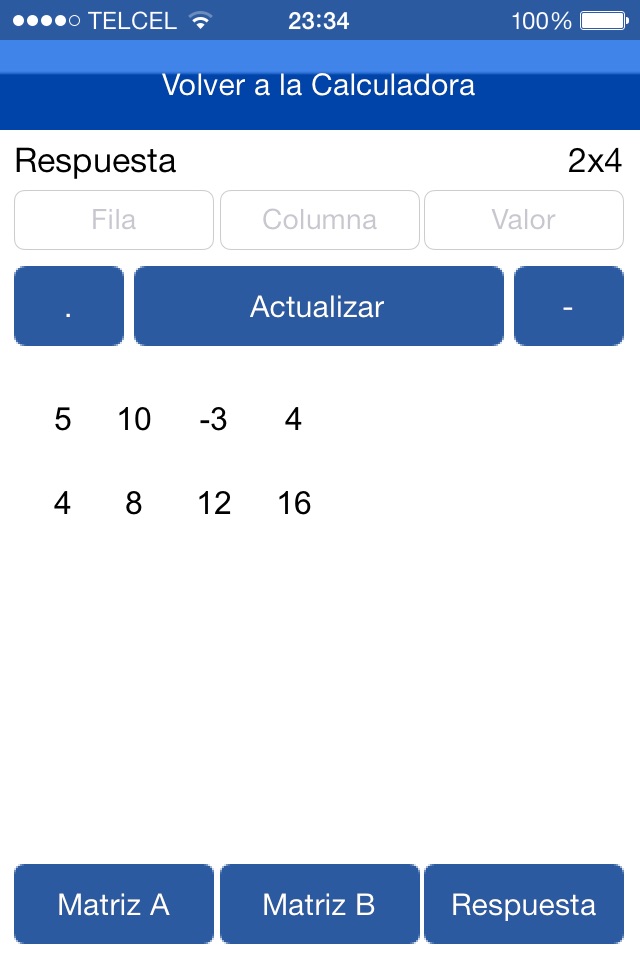 Matrices Calc. screenshot 3
