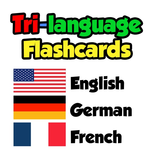 Flashcards - English, German, French