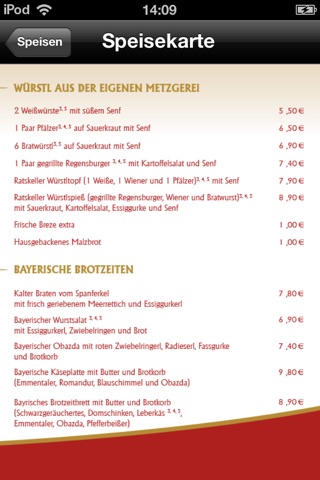Regensburger Ratskeller screenshot 4