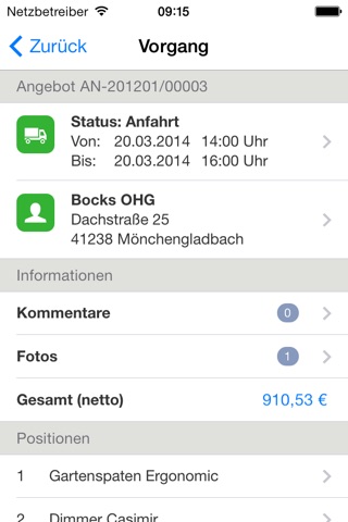 Sage 50 Auftrag screenshot 3