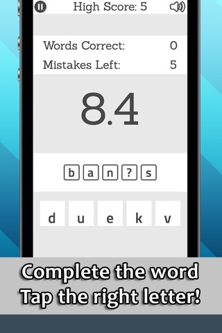 Missing Letter - A Developing Game for Kids and Spelling screenshot 2