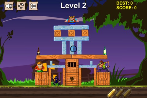 Cowboy Pixel Tower Free - Knock Them Off And Crush The Structure! screenshot 4