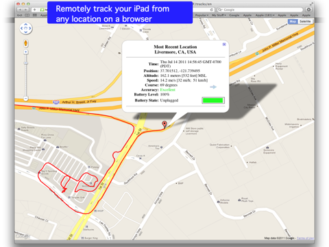 Tracking for iPad - náhled