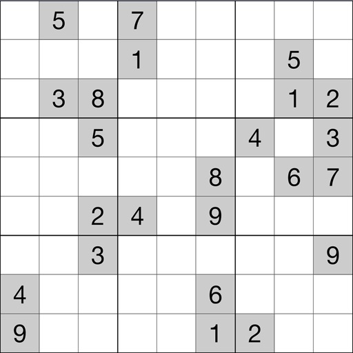 Sudoku (Number Place) - a great way to train your brain and have fun. Free Icon