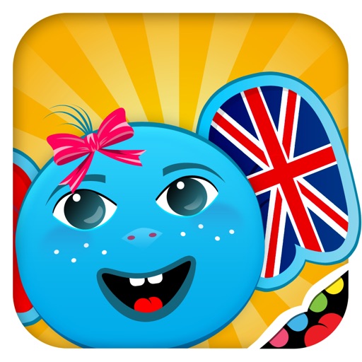 iPlay English: Kids Discover the World - children learn to speak a language through play activities: fun quizzes, flash card games, vocabulary letter spelling blocks and alphabet puzzles Icon