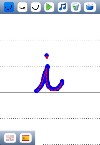 Apprendre à écrire les lettres cursives de l'Alphabet en majuscule et minuscule avec les sons en Anglais et en Espagnol - Les bases pour les enfants à l'école maternelle screenshot 4