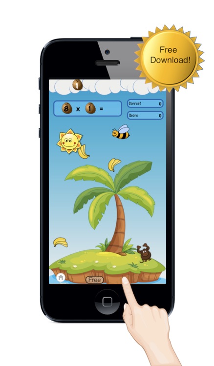 Easy Monkey Math: Free Basic Lessons Game